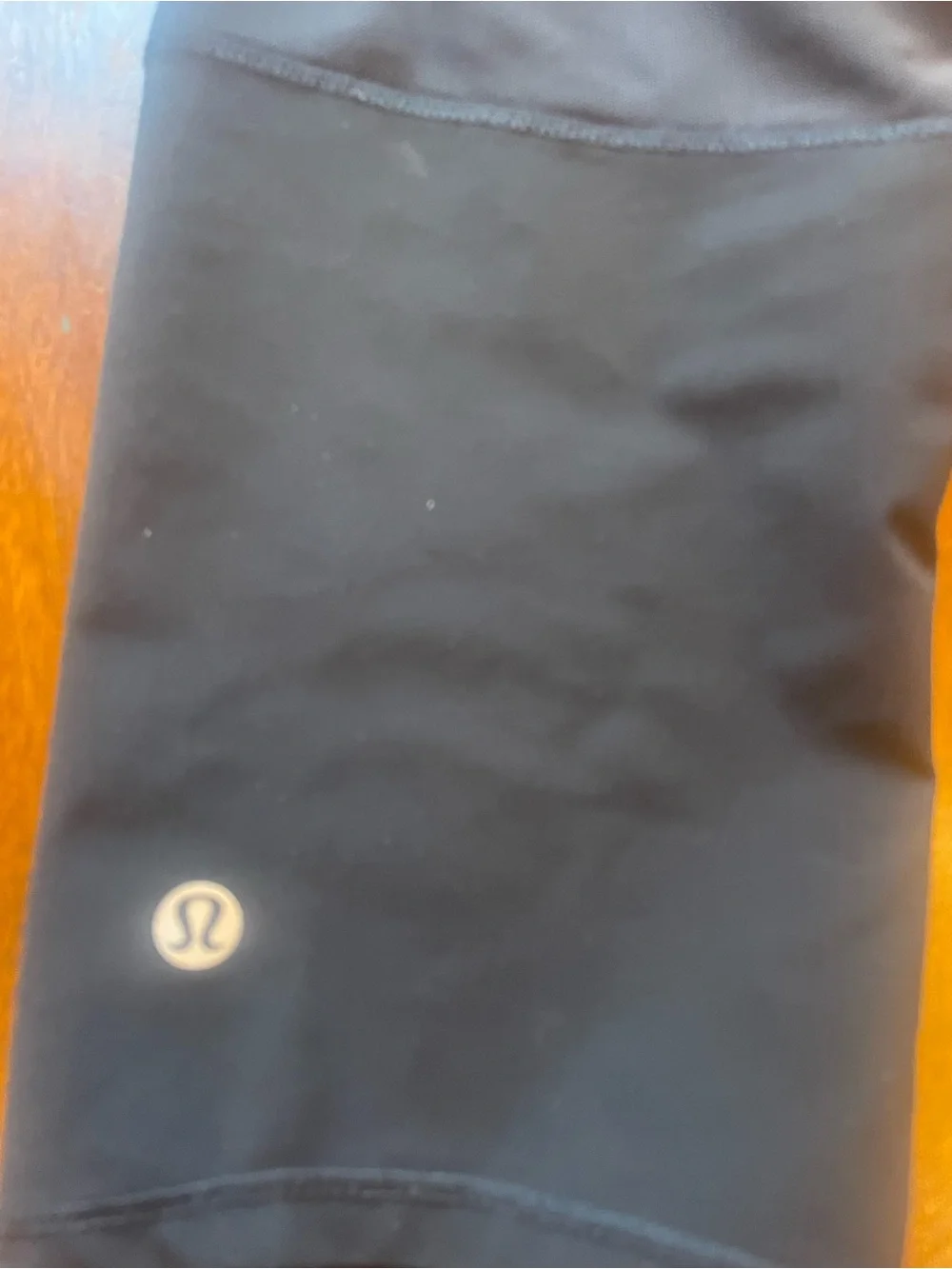 Lululemon Pace Rival Crop Leggings Black Size 6 Mesh Pockets *Paint Stains